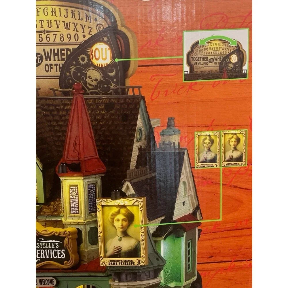 Lemax Spooky Town Halloween Madame Estella's Seance Services